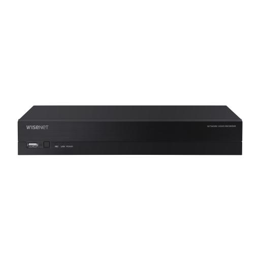 [HANWHA_ARN-410S] Hanwha NVR 4 canales grabacion hasta 8MP / H.265, H.264 / P2P Wisenet / 4 puertos PoE Plug and play / soporta 1 disco duro (no incluido).
