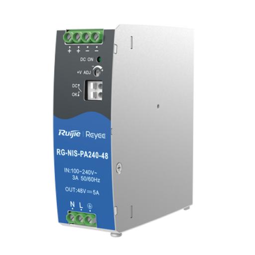 [RUIJIE_RG-NIS-PA240-48] RUIJIE FUENTE DE ALIMENTACION AC/DC 240W DIN-RAIL PARA SWITCH INDUSTRIAL 