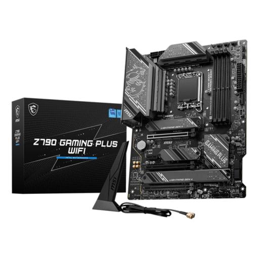 [MSI_Z790 GAMING PLUS WIFI] MOTHERBOARD MSI (Z790 GAMING PLUS WIFI) SOCKET 1700, 4*DDR5 7200, 1*HDMI, 1*DP, 4*M.2, ATX