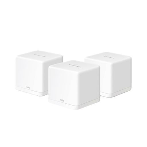 [MERCUSYS_H30G3PACK] Mercusys KIT de Sistema Inalámbrico H30G Mesh / Doble banda 2.4GHz y 5GHz AC 1300Mbps / Doble puerto 10/100/1000 Mbps / Control vía App / Roaming Continuo