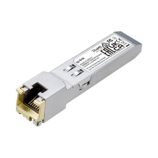 [TPLINK_TL-SM331-T] TPLINK Transceptor mini-GBIC SFP RJ45 / Admite 1000BASE-T / Hasta 100 metros / Conector RJ45 (1G)