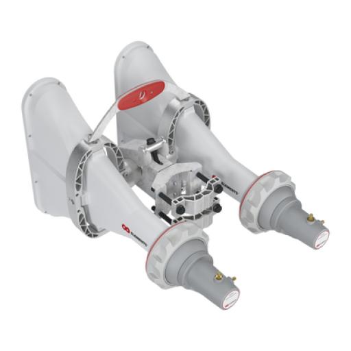[RFELEMENTS_AH60-4X4-SMA] RF Elements Antena Sectorial Asimétrica de 60° 5180 - 6000 MHz, 16 dBi con soporte mejorado, listas para TwisPort sin pérdida