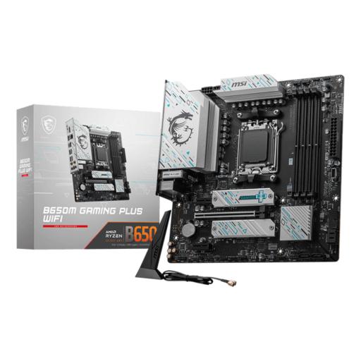 [MSI_B650M GAMING PLUS WIFI] MOTHERBOARD MSI (B650M GAMING PLUS WIFI) SOCKET AM5, 4*DDR5 7200, 1*HDMI, 1*DP, 2*M.2, MICRO ATX