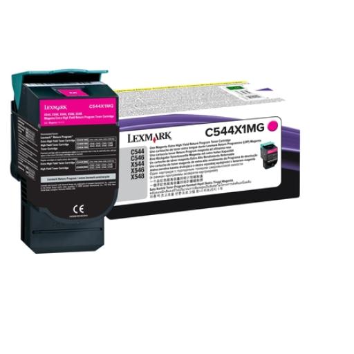 [LEXMARK_C544X1MG] Lexmark Tóner Lexmark C544N Alto Rendimiento Retornable Color Magenta