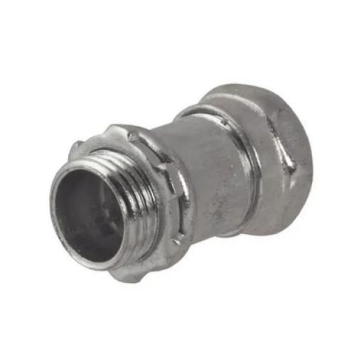 [HUBBELL_HUB-2905] Hubbell Conector Recto Compresión de Acero Galvanizado para Pared Delgada de 1 1/4".
