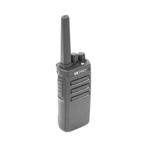 [TXPRO_TX600] TX PRO Radio Portátil UHF, 5W de Potencia, Scrambler de Voz, Alta Cobertura, 400-470 MHz, 16 canales preconfigurados