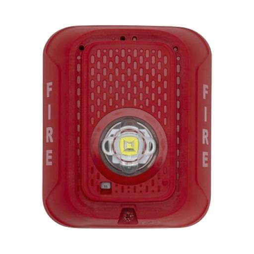 [SYSTEMSENSOR_SRLED] System Sensor Lámpara LED Estroboscópica para Montaje en Pared, Color Rojo, Nivel de Candelas Seleccionable, Nuevo Diseño Moderno y Elegante y Menor Consumo de Corriente
