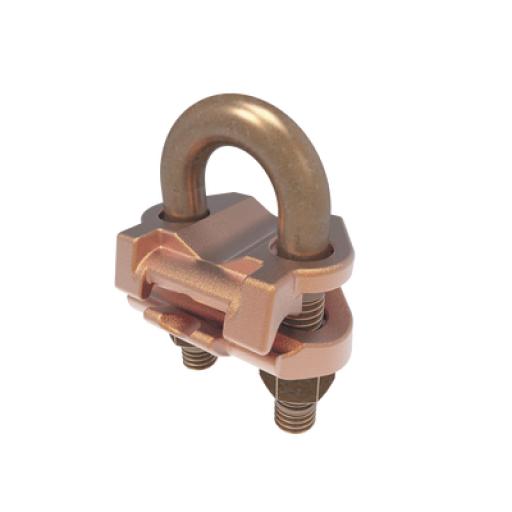 [HUBBELLBURNDY_HUB-GAR-6429] HUBBELL BURNDY Conector Mecánico para Cable Calibre 2/0 AWG a 250 KCMIL / Paralelo o 90° a Tubo de 3/8" o Varilla de 5/8" - 3/4".
