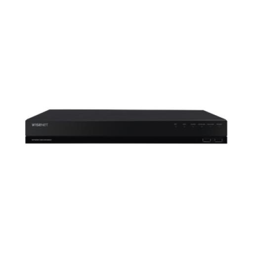 [HANWHA_WRN-810S-1TB] Hanwha NVR de 12 Megapíxel con Wisenet Wave Embebido / Incluye 4 Licencias / 1TB Incluido / 8 canales / 8 puertos PoE+ / H.265 & WiseStream / E/S de alarma