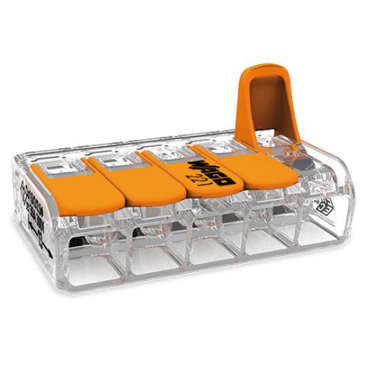 [WAGO_221-615] WAGO COMPACT Splicing Connectorfor all conductor types transparent 