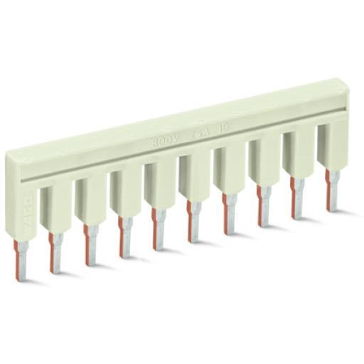 [WAGO_2002-410] WAGO Puente; 10 polos; aislado; gris claro