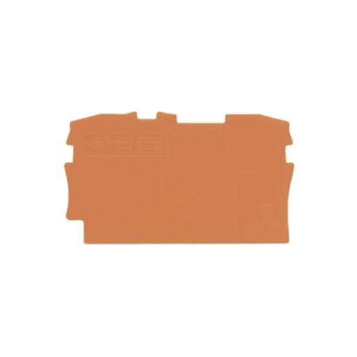 [WAGO_2002-1292] WAGO Placa final e intermedia; espesor 0,8 mm; naranja