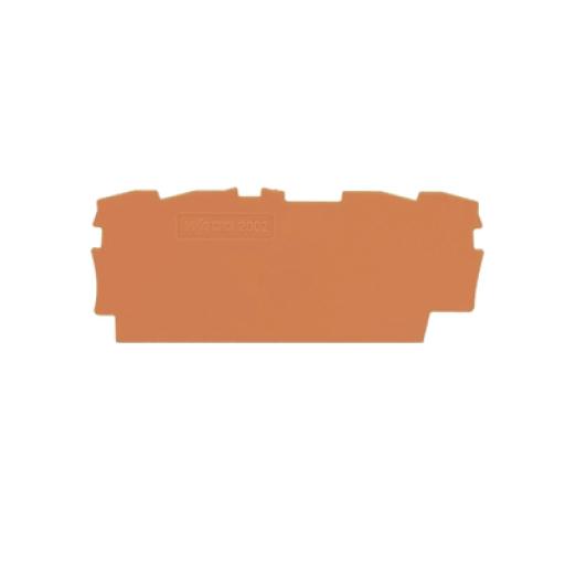 [WAGO_2002-1492] WAGO Placa final e intermedia; espesor 0,8 mm; naranja