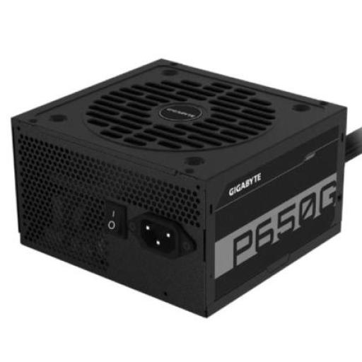 [GIGABYTE_GP-P650G] Gigabyte Fuente de Poder Gigabyte GP-P650G 650W ATX 12V 80 Plus Gold 20+4 pin Fan 120mm Negro