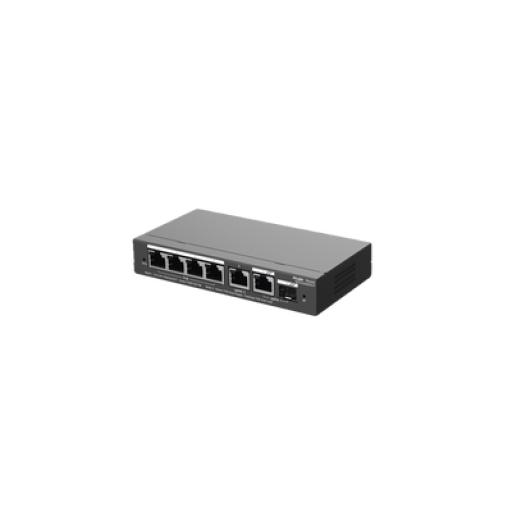 [RUIJIE_RG-ES206GS-P] RUIJIE Switch Administrable con 1 puertos Gigabit PoE, 1 Uplink Gigabit combo SFP, gestión gratuita desde la nube