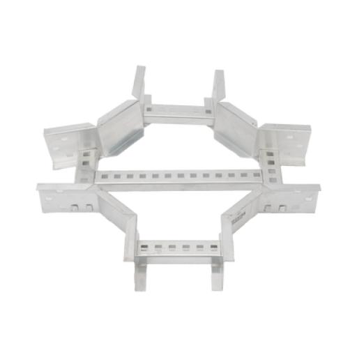 [CHAROFIL_CHXE8R8X6AK] CHAROFIL Derivación "X" Horizontal de Aluminio Perfil Z / Peralte 3 1/4" / Ancho 6"/ Radio 8" / Incluye Tornillería