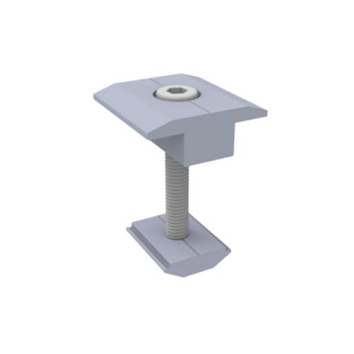 [EPCOM_EPLMCN230] Epcom Sujetador Intermedio 30 mm para montaje de paneles solares en riel 5 Y 8 