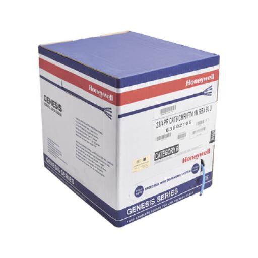 [GENESIS_6360-2106/1000] GENESIS Bobina de Cable de 305 Metros / UTP Cat6 / Color Azul / UL, CMR, SPNLS / Probado a 350 Mhz / Para Aplicaciones de CCTV, Redes de datos, IP Megapixel, Control RS485