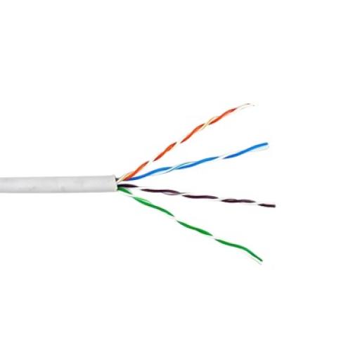 [GENESIS_6360-1101/1000] GENESIS Bobina de Cable de 305 Metros UTP Cat6 Riser / Color Blanco / Uso en INTERIOR / UL, CMR, Probado a 350 Mhz / Para Aplicaciones de CCTV, Redes de datos, IP megapixel, Control RS485