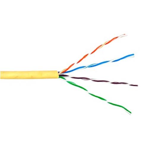 [GENESIS_6360-1102/1000] GENESIS Bobina de Cable de 305 Metros UTP Cat6 Riser / Color Amarillo / UL, CMR, Probado a 350 Mhz / Para Aplicaciones de CCTV, Redes de Datos, IP megapixel, Control RS485