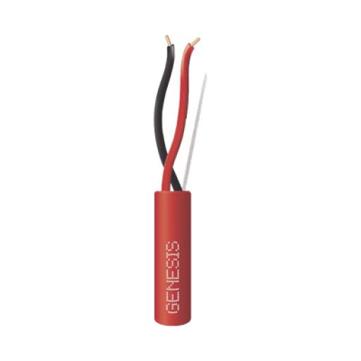 [GENESIS_4306-5504/500] GENESIS Bobina de 152 Metros de Alambre / 2x18 AWG / Resistente al Fuego / Color Rojo / Tipo FPLR- CL2R - C(UL) -FT4 / Para Sistemas Contra Incendio o Sistemas de Evacuación
