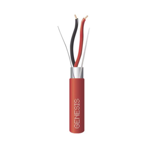 [GENESIS_44065504] GENESIS Bobina de 152 Metros de Alambre / 2x16 AWG / BLINDADO / Tipo FPLR / Color Rojo / Para Aplicaciones en Sistemas de Detección de Incendio y Sistemas de Evacuación
