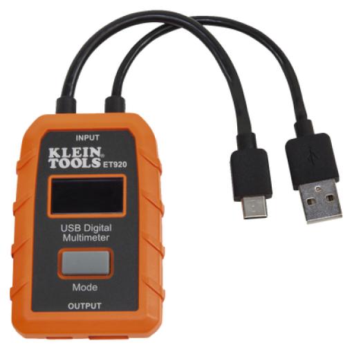 [KLEINTOOLS_ET-920] Klein Tools Multímetro digital USB para USB-A y USB-C.