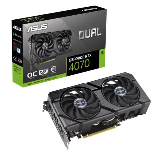 [ASUS_DUAL-RTX4070-O12G-EVO] Tarjeta de video ASUS Dual GeForce RTX 4070 EVO OC 12GB GDDR6X