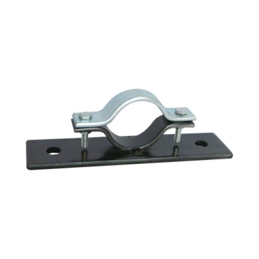 [TOTALGROUND_AM-TG/3] Total Ground Abrazadera Doble Omega, fabricada en Acero para instalación de mástil de 2" en muros verticales