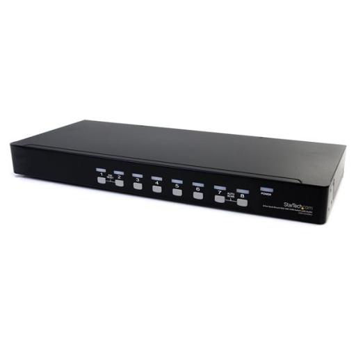 [STARTECH.COM_SV831DUSBAU] StarTech.com CONMUTADOR SWITCH KVM VGA 8 PUERTOS USB A Y AUDIO 1U RACK