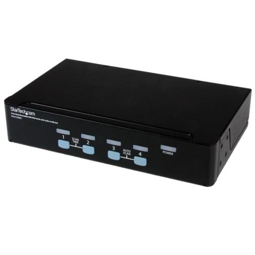 [STARTECH.COM_SV431USBAE] StarTech.com SWITCH CONMUTADOR KVM VGA 4 PUERTOS AUDIO HUB USB PARA RACK