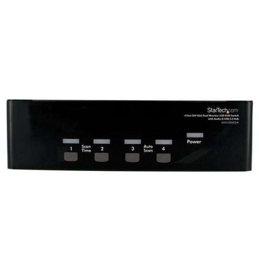 [STARTECH.COM_SV431DDVDUA] StarTech.com CONMUTADOR SWITCH KVM DE 4 PC 2 PANTALLAS DVI VGA AUDIO USB
