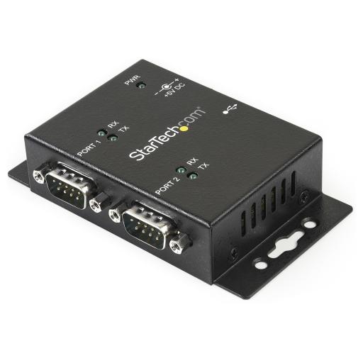 [STARTECH.COM_ICUSB2322I] StarTech.com ADAPTADOR HUB USB A SERIAL DB9 FTDI DE 2 PUERTOS DE PARED