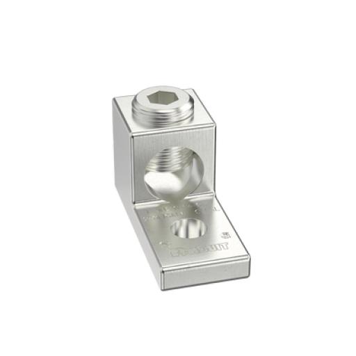 [PANDUIT_LAMA2/0-14-L] Panduit Terminal tipo Lengüeta Recta de Aluminio con Agujero 1/4", y Barril para Cable #14 - 2/0 AWG