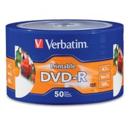[VERBATIM_VB97167] Verbatim DVD-R 4.7GB 16X BLANCO TORRE 50 PZ