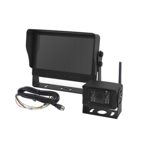 [ECCO_K7000BWK] ECCO Sistema Profesional Inalámbrico de Cámara de Reversa y Monitor para Vehículos de Trabajo y Montacargas