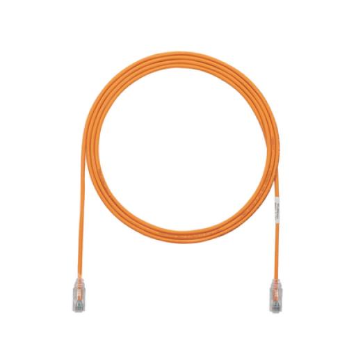 [PANDUIT_UTP28SP8INOR] Panduit Cable de Parcheo TX6, UTP Cat6, Diámetro Reducido (28AWG), Color Naranja, 8in (20.2cm)