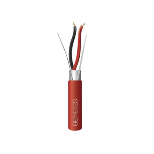 [GENESIS_4606-5504] GENESIS Bobina de 152 Metros 2 X 16 AWG Blindado PLENUM para Alarmas de Incendio