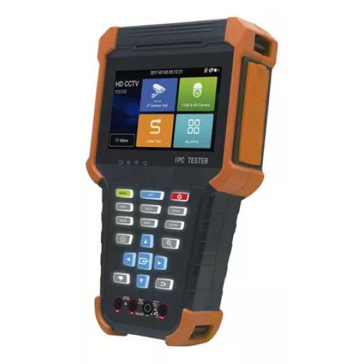 [EPCOM_EPMONTVI4KLITE] Epcom Tester de video de 4” / Prueba de cámara analógica / Prueba de cámara IP, soporte 4K, H.264 y H.265 / TVI de 8 MP, CVI de 8 MP, AHD de 8 MP / Multímetro digital / Entrada HDMI