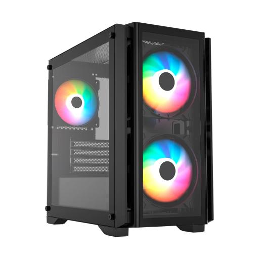 [BALAMRUSH_BR-938877] BALAMRUSH GABINETE BALAM RUSH (BR-938877) CARBONO CRYSTAL 4000C,MICRO ATX,1*USB 3.0,PANEL CRISTAL,3 FAN,NEGRO