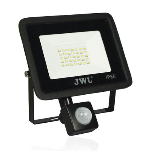 [JWJ_JLRE-30SM] JWJ Reflector con Sensor de Movimiento 30 W /164 x 193 mm / 85 - 265 Vca~ 50/60Hz / Ultra delgado / Uso en exterior - interior. 