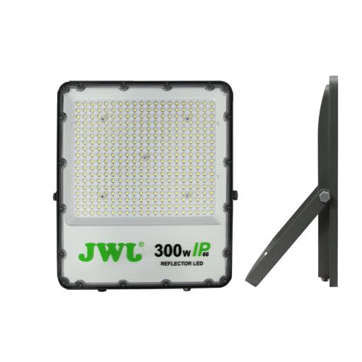 [JWJ_JLRET-300B] JWJ Reflector Tipo Lupa 300 W / 376 x 35 x 328 mm / Flujo luminoso 30 000 lm / 110 - 240 Vca~ 60Hz / Uso en exterior / IP66.