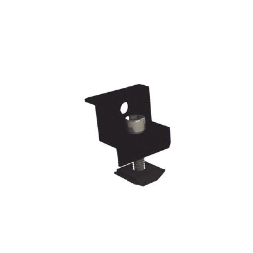 [EPCOM_EPLECN230/35B] Epcom Sujetador final anodizado negro 30 mm y 35 mm para montaje de paneles solares en riel 5 y 8