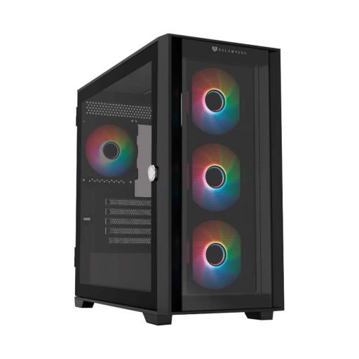 [BALAMRUSH_BR-938778] BALAMRUSH GABINETE BALAM RUSH (BR-938778) CARBONO TWIN MATE8000,MICRO ATX,1*USB 3.0,DOBLE PANEL,4 FAN,NEGRO