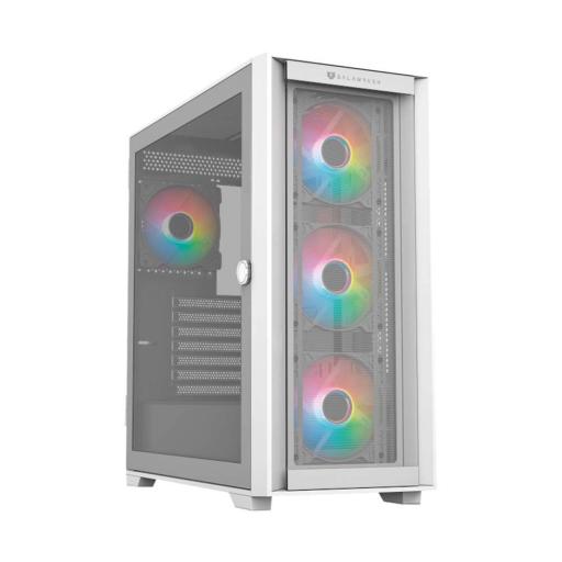 [BALAMRUSH_BR-938808] BALAMRUSH GABINETE BALAM RUSH (BR-938808) CARBONO TWIN MATE7000,ATX,1*USB 3.0,DOBLE PANEL,4 FAN,BLANCO