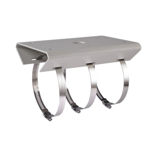 [HIKVISIONDIGITALTECHNOLOGY_DS-1275ZJ/HWB] Hikvision Digital Technology Montaje para Poste Vertical / Diametro de 67 a 127 mm / Acero Galvanizado (SUS304) / Color Blanco