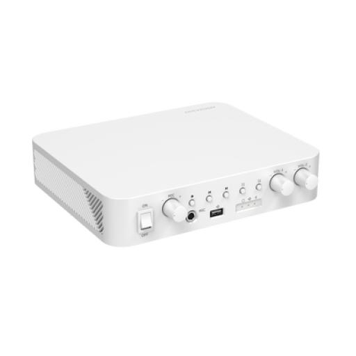 [HIKVISIONDIGITALTECHNOLOGY_DS-QAE0A60G1-VB] Hikvision Digital Technology Amplificador una Zona / 2 Canales / 30 W por Canal / Conexión Bluetooth / Salida 4-8 Ω