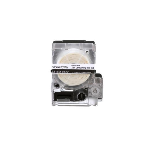 [PANDUIT_S050X150VAM] Panduit Casete de 175 Etiquetas Autolaminadas de 12.7 x 38.1 mm, para Cables de 4 a 8.1 mm de Diámetro, Área de Impresión Color Blanco