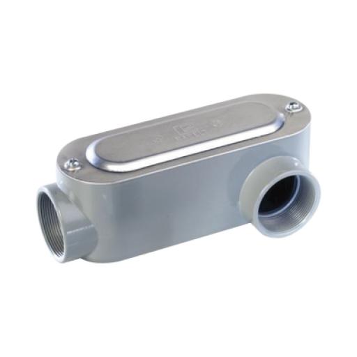 [RAWELT_OLL-0099C] RAWELT Caja oval roscada tipo LL de 1 1/4" (31.8 mm) Incluye tapa y tornillos.