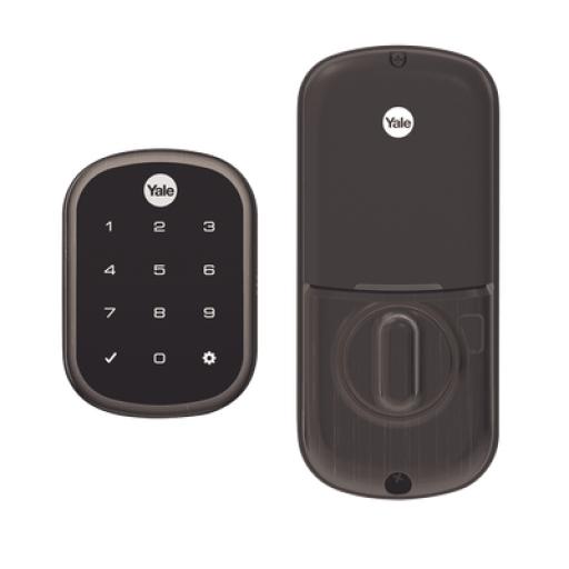 [ASSAABLOY_89386] Assa Abloy Cerradura ASSURE YRD256/ Color Bronce/ Teclado /Apertura por Smartphone Opcional/Para puertas Izq o Derecha de 35 a 57 mm de espesor